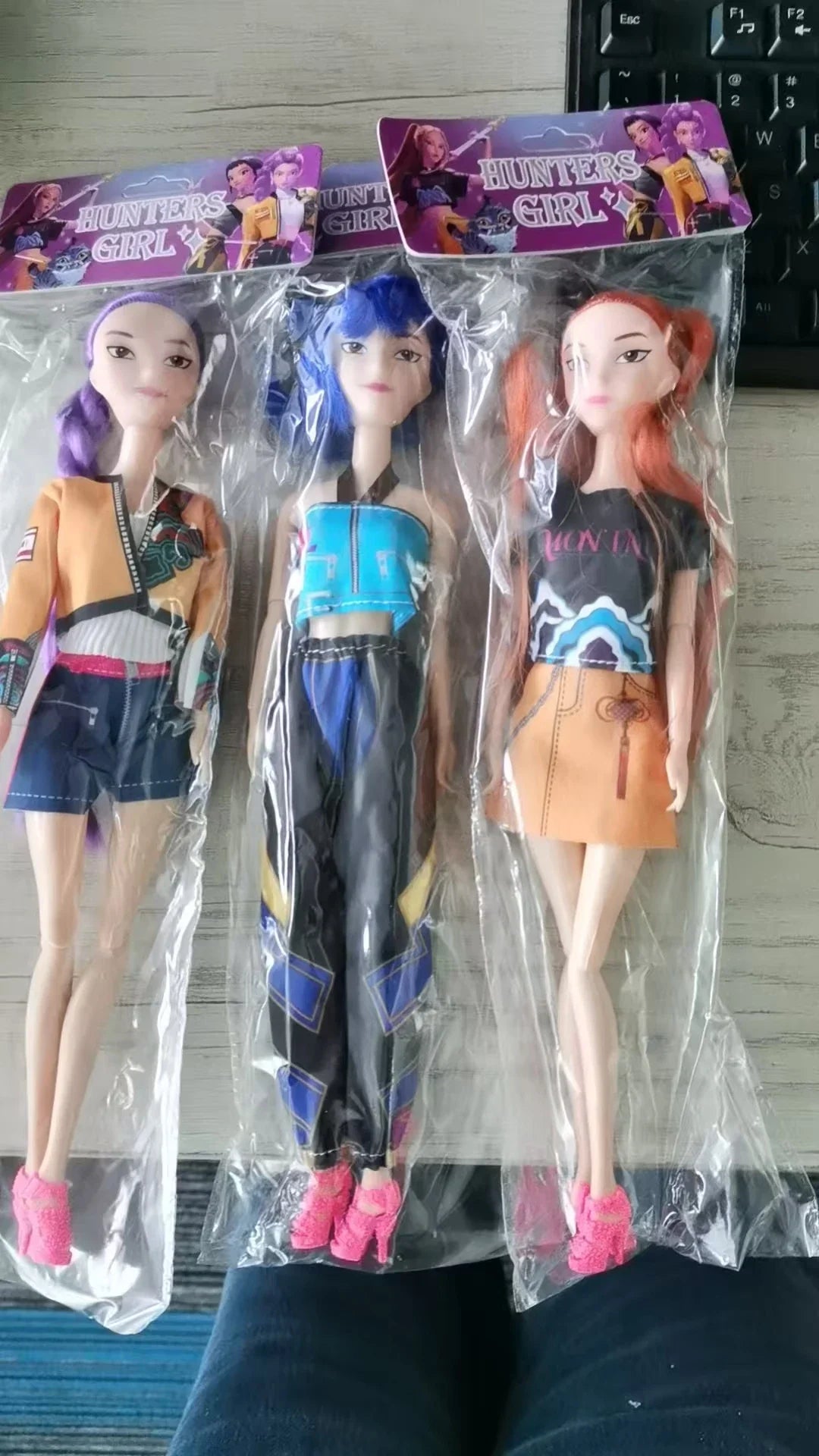 30cm NEW Anime KPop Demon Hunters Doll Vinyl Toy Rumi Mira zoi Character vinyl mask figurine Birthday Gift Fan Club Gifts