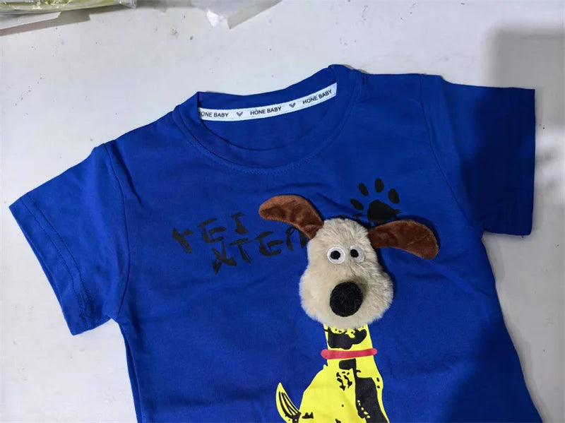Kids Clothes Summer Children Boy Girls Cartoon T Shirt Shorts 2Pcs/sets Baby Toddler Clothing Infant Sportswear 1 2 3 4 5 Years