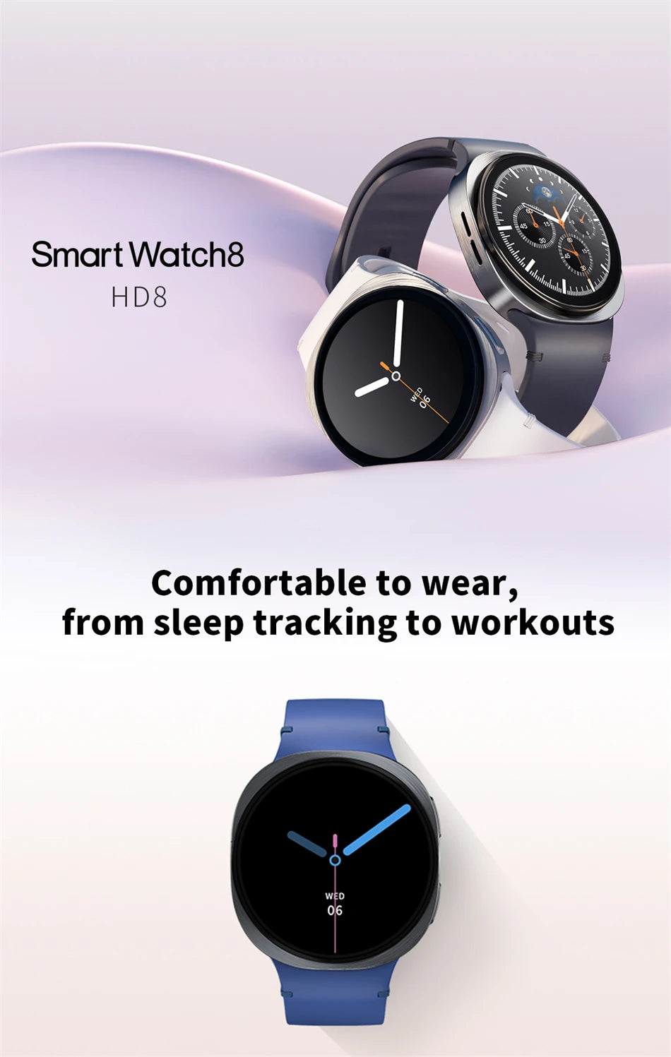 2025 New Smart Watch 8 Classic 46mm Ultra HD Screen ChatGPT GPS NFC Compass Clock Bluetooth Call Waterproof Smartwatch Men Women