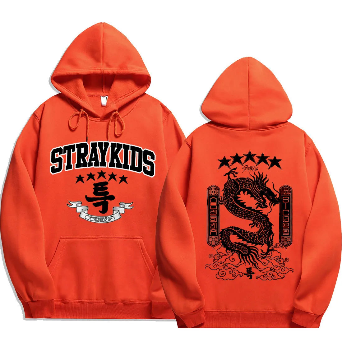 Stray Kids 5 Star Hoodies Y2k Fashion Dragon Graphic Hoodie Women Men Autumn Winter Sweatshirt Korean Streetwear Hip Hop Clothes