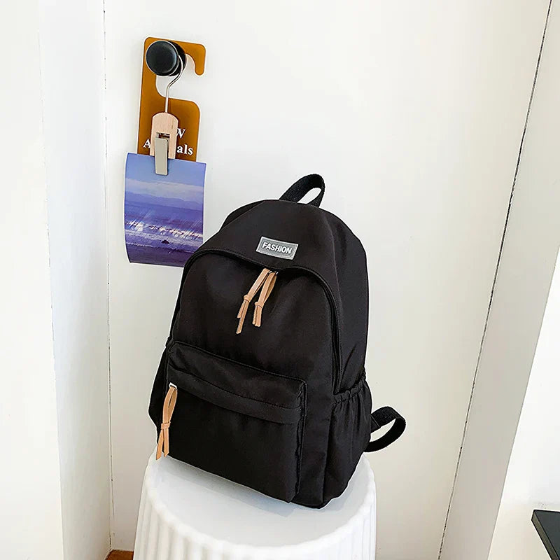 Kawaii Large-capacity All-match Backpack Korean Version Simple Storage Bag Back to School Office Supplies Cute Stationery