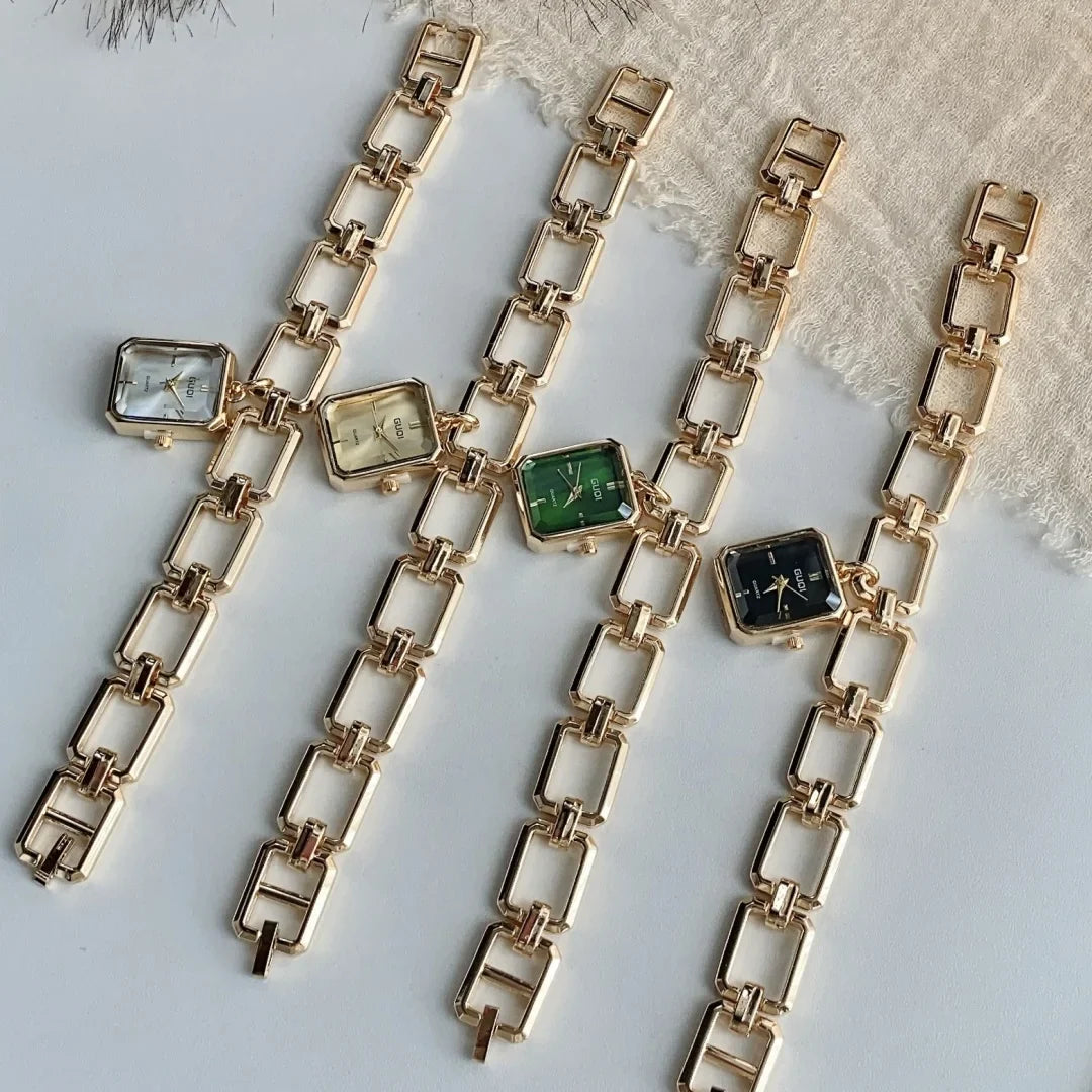 Women Quartz Watch Bracelet Square Dial Quartz Analog Women's Watches Ladies Wristwatch Elegant Female Clock Montre
