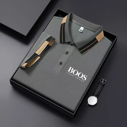 New Men'S Polo Shirt Short Sleeved Top, Casual, Fashionable, Breathable, Comfortable And Trendy Top