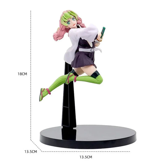 12-20cm Hot Anime Demon Slayer Figure Nezuko Tanjirou Zenitsu Inosuke Kyoujurou Giyuu Kawaii Qposket Figural PVC Model Toys Gift