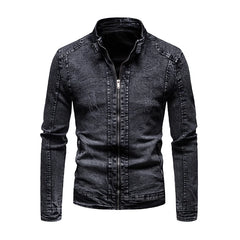 Jean jacket men's autumn and winter fashion cool retro fashion