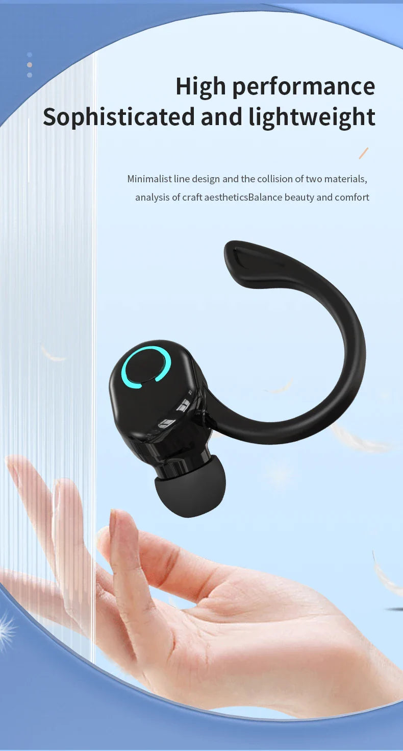 VAORLO S10 New Earphone Bluetooth Earphone Sport Business Single Ear Earphone With Good Sport Range and Noise Reduction Wearing