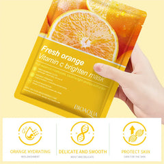 8pcs Fruits Moisturizing Face Mask skincare Firming Brightening Facial Masks Face Sheet Mask Skin Care Products