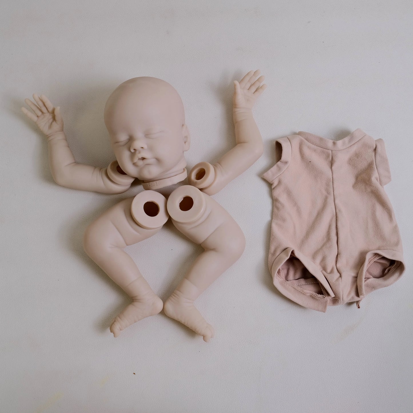 New Twins NPK 19-inch Primrose Asleep  and Awake Twin baby   Unpainted Reborn Doll Kit