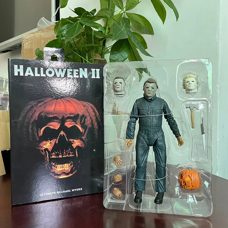 NECA Michael Myers Figure With LED Pumpkin Halloween Ultimate  Action Figure Toy Doll Decor Christmas Gift Halloween Horror Toy