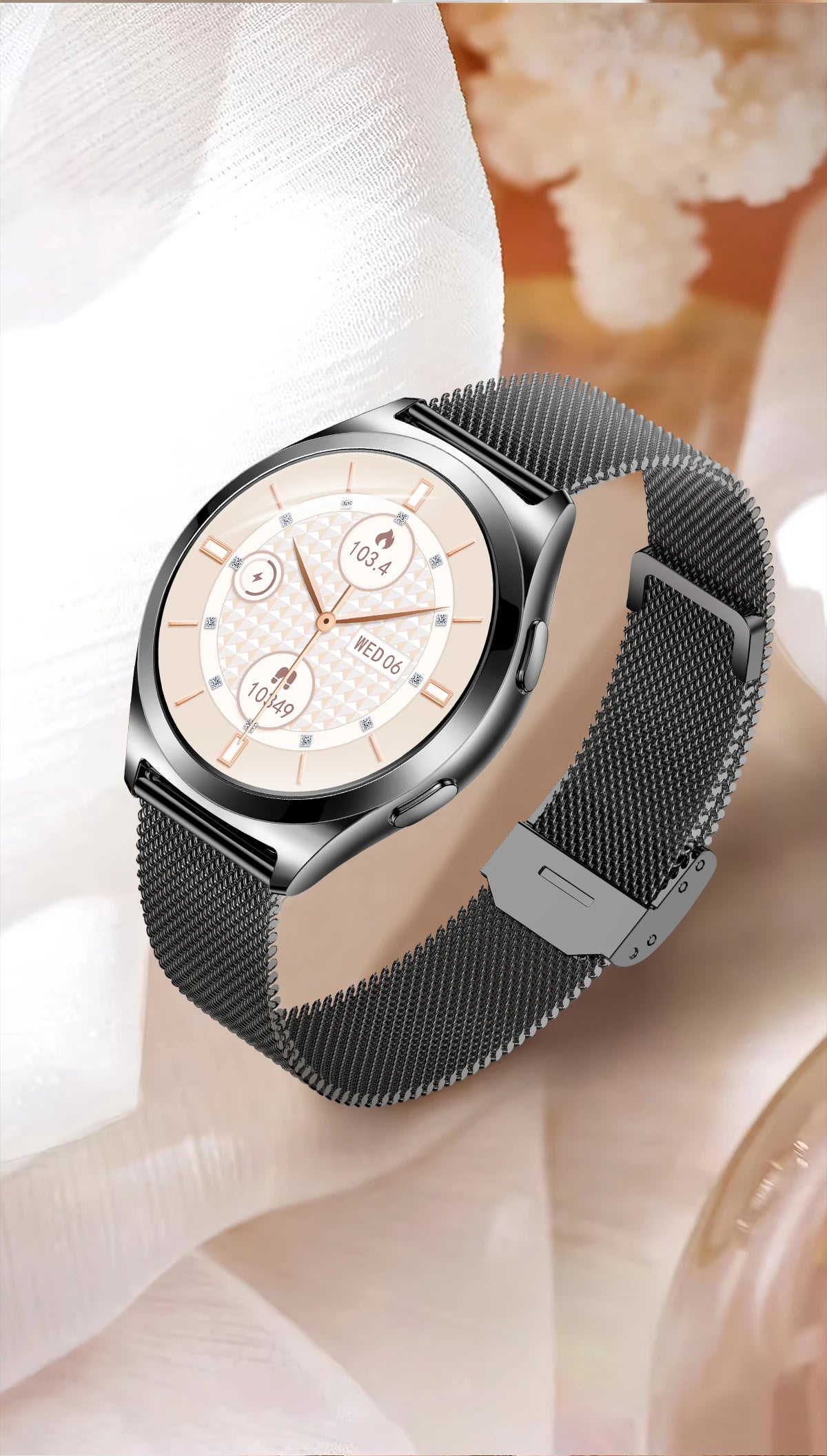 LIGE Luxury 1.27" HD Screen Smart Watch Women Waterproof Bluetooth Call Women’s Bracelet Sports Health Monitor Ladies Smartwatch