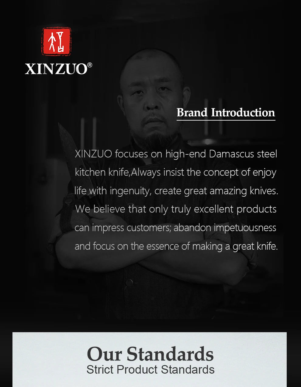 High Carbon Germany 1.4116 Stainless Steel 5PCS Kitchen Knife Set