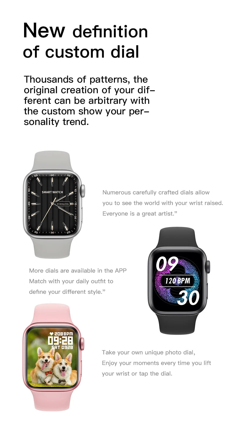 2025 Smart Watch For Apple NEW Series 10 BT Local Music 2.01” Heart Rate Menu Multi-motion Mode