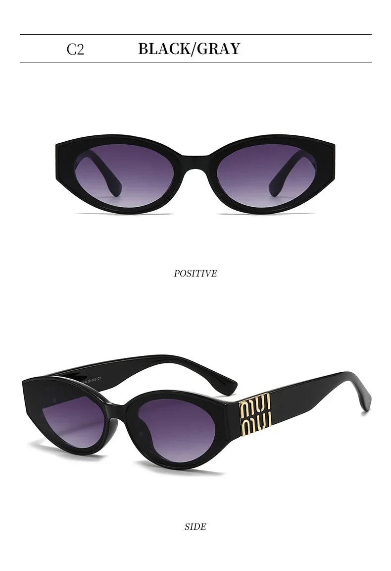 2025 New Fashion Cat Eye Sunglasses Women Men Brand Design Luxury Small Frame Sun Glasses Ladies Eyewears Oculos De Sol UV400