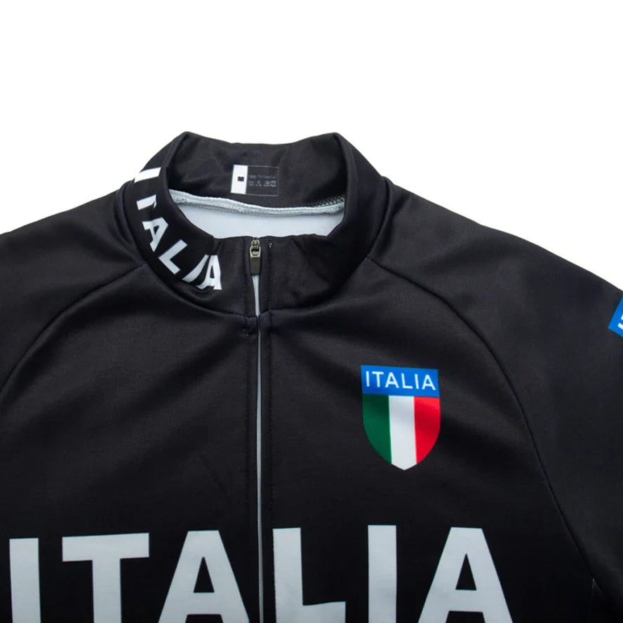 New ITALIA Winter Cycling  Jacket Men Women 20d White Road Bike Maillot Pants Suit Ropa Ciclismo Thermal Fleece Bicycle Clothing