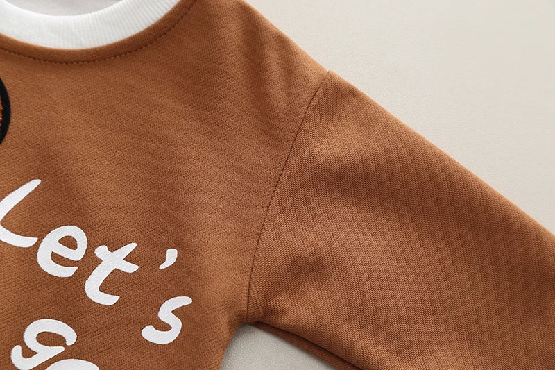 New Autumn Children Kids Boys Girls Clothes Cotton Animal Hoodies Pants 2Pcs/sets Infant Toddler Casual Tracksuit 1 2 3 4 5 Ages