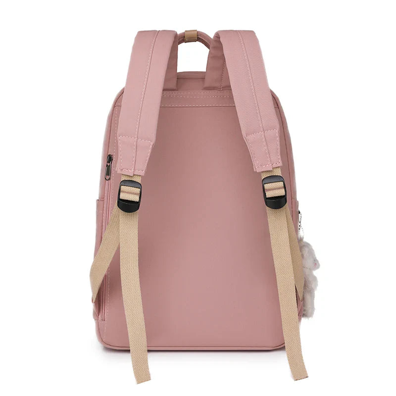 DIEHE Solid Color Women Backpack High Quality Youth Waterproof Backpacks for Teenage Girls Female School Shoulder Bag Bagpack