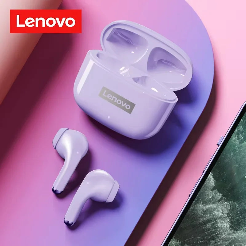 New Lenovo LP40 Pro TWS Bluetooth V5.3 Earphones Smart Touch Control With Hands-free Call Headset Noise Isolating Headphones