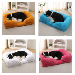 Large Dog Bed Plush Ring Cat Puppy Winter House Sleeping Mats On The Floor Sofa