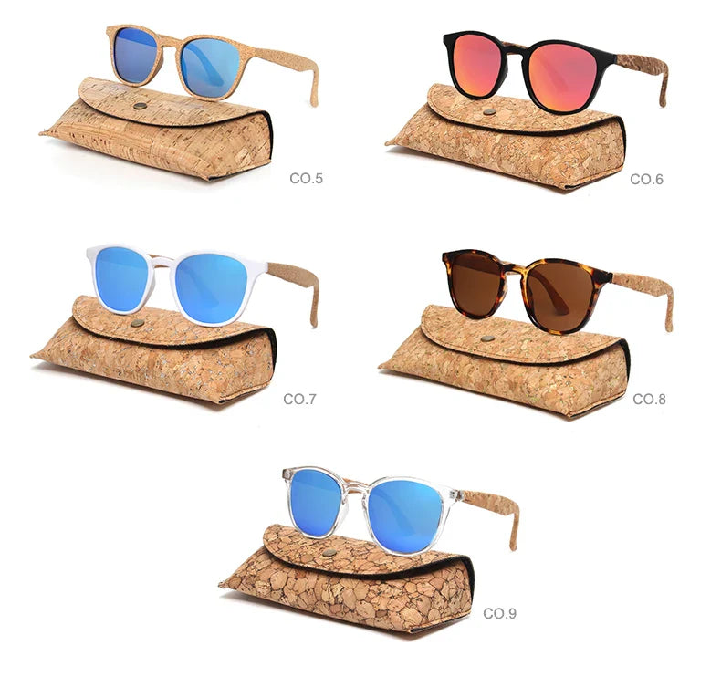 Kenbo Square Polarized Wooden Sunglasses For Men Women Fashion Wood Sun Glasses Design UV400 Bamboo Grain Eyewear With Gold Case