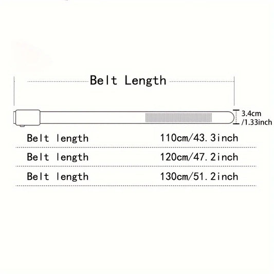 2pcs Men's Belt Outdoor Leisure Sports Belt Toothless Quick Release Automatic Buckle Quality Black Belt