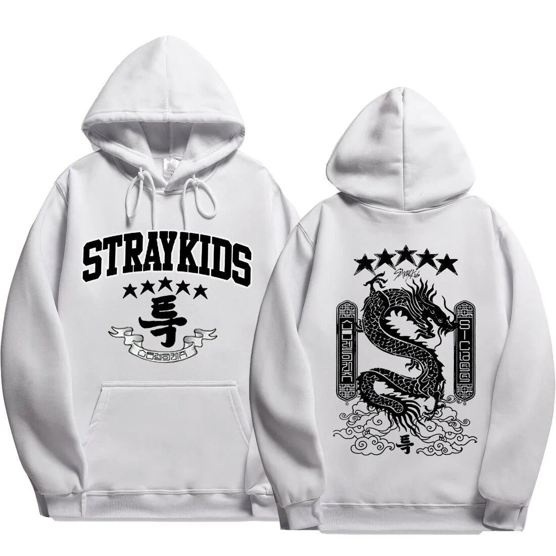 Stray Kids 5 Star Hoodies Fashion Dragon Graphic Hoodie Women Men Autumn Winter Coats