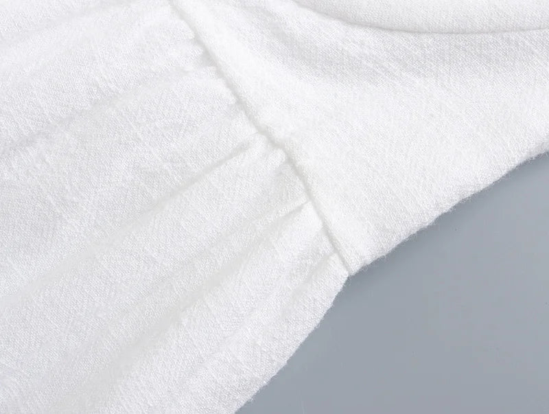 2022 Sexy White Spliced Embroidery Lace Bra Corset style Mini Dress Women Backless Party Skater Short Sling Robe Holiday