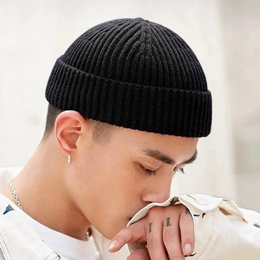 Knitted Hat for Men & Women Caps Wool Fashion Simple Warm Skullies Beanies