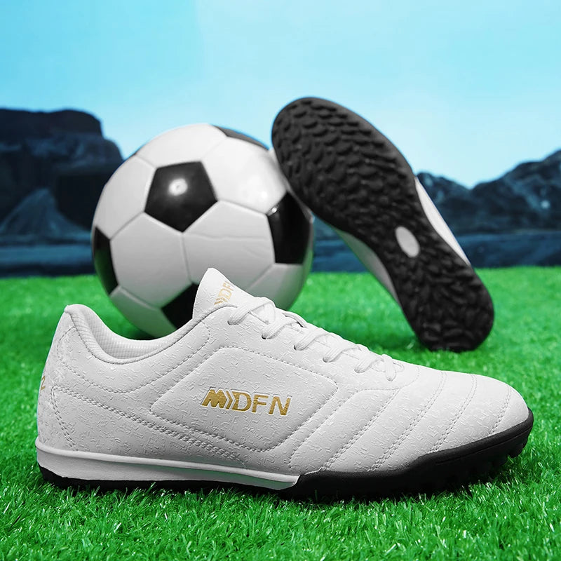 Men Women Professional Soccer Shoes Long Spikes Adult Outdoor Football Boots