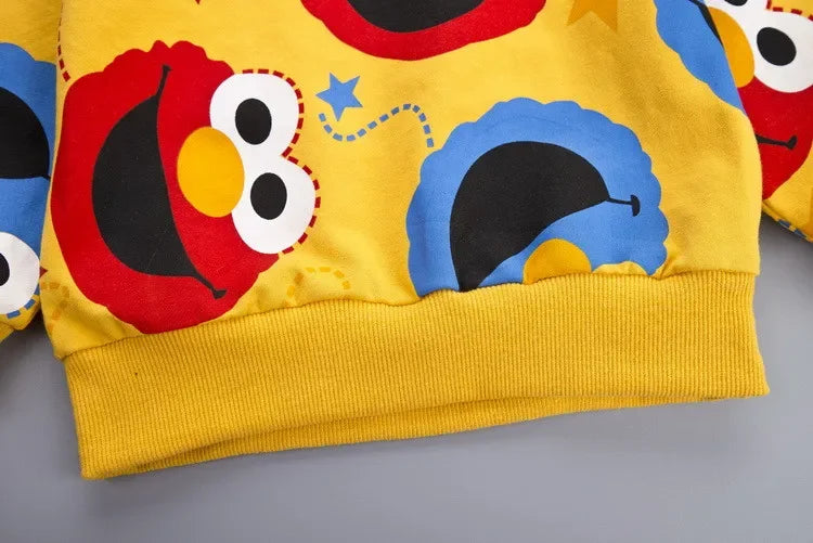 Spring Kids Boys Girls Casual Clothes Kids Cartoon T-Shirt Pants 2Pcs/Set Infant Cotton Clothing Set Children Fashion Tracksuit