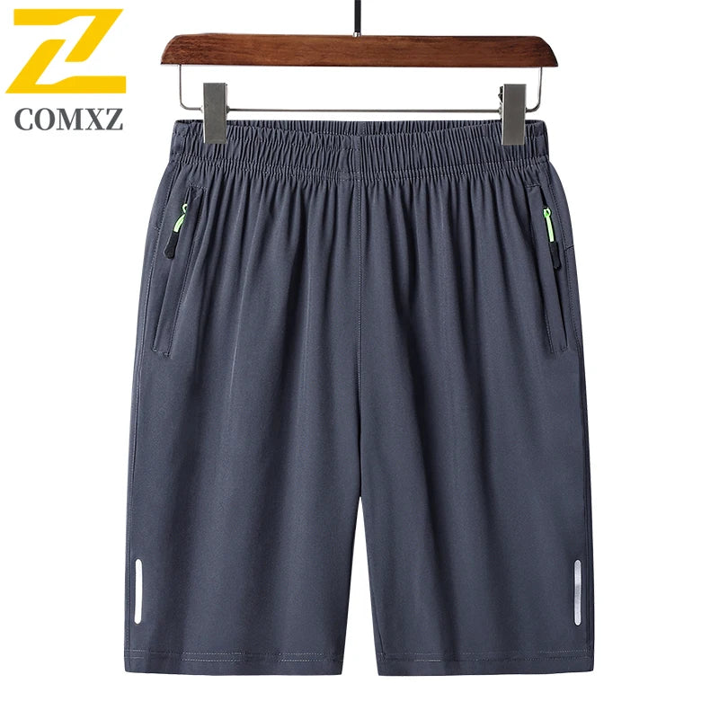 2025 New Trendy Ice Silk Quick-Dry Casual Outdoor Sports Shorts for Men - Large Size 5-Inch Shorts, Breathable & Comfortable