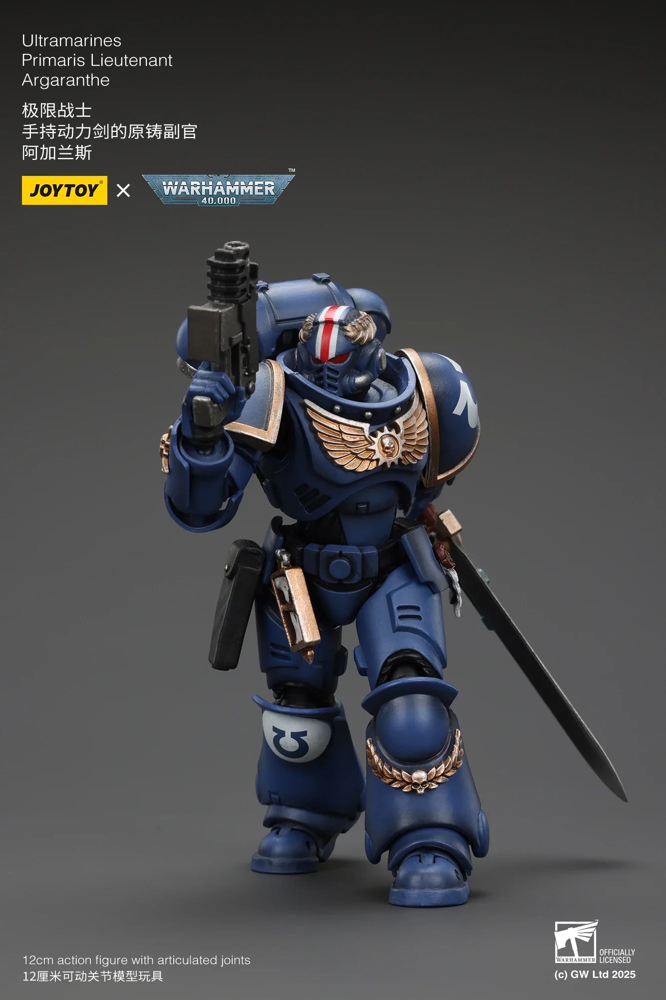 [IN STOCK] JOYTOY Warhammer 40K 1/18 Action Figure Ultramarines Primaris Lieutenant Argaranthe Anime figures Toys Model