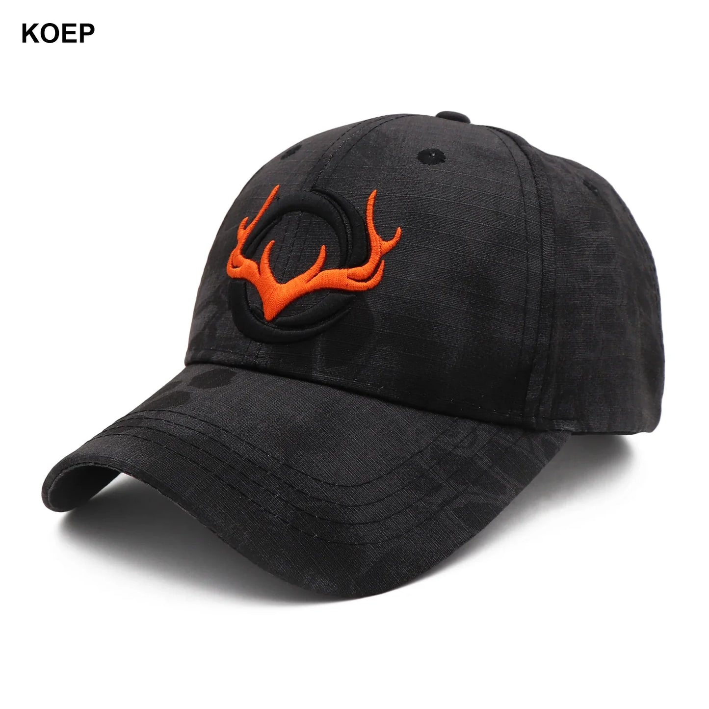 KOEP New Camo Baseball Cap Fishing Caps Men Outdoor Hunting Camouflage Jungle Hat 3D Deer Embroidery