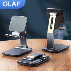 Foldable Metal Desktop Mobile Phone Stand For iPad iPhone 13 X Smartphone