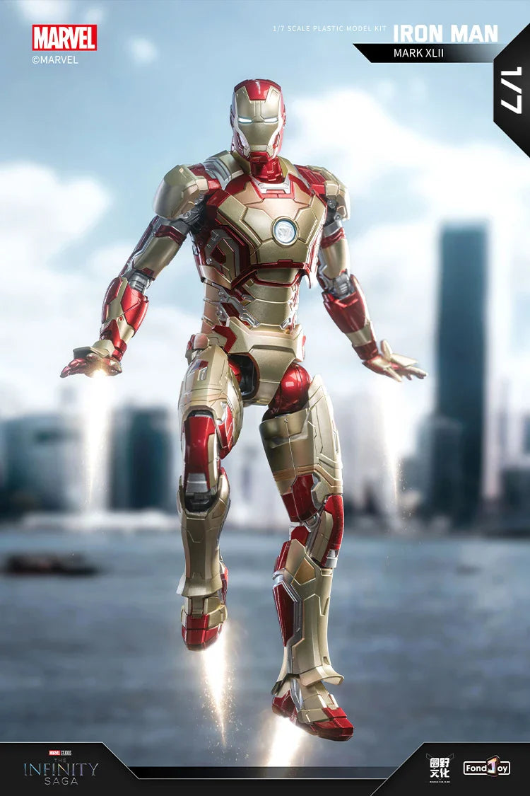 Original FondJoy Iron Man MK42 MK43 MK46MK5 MK6 MK7 DIY Toy Action Figure Tony Stark Legend Collection Anime Model Kids Gift