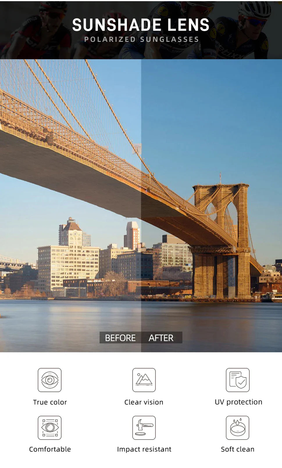 Brand New Polarized Sunglasses Men Women UV400 Sun Glasses Fishing Goggles Outdoor Baseball Softball Sport Eyewear