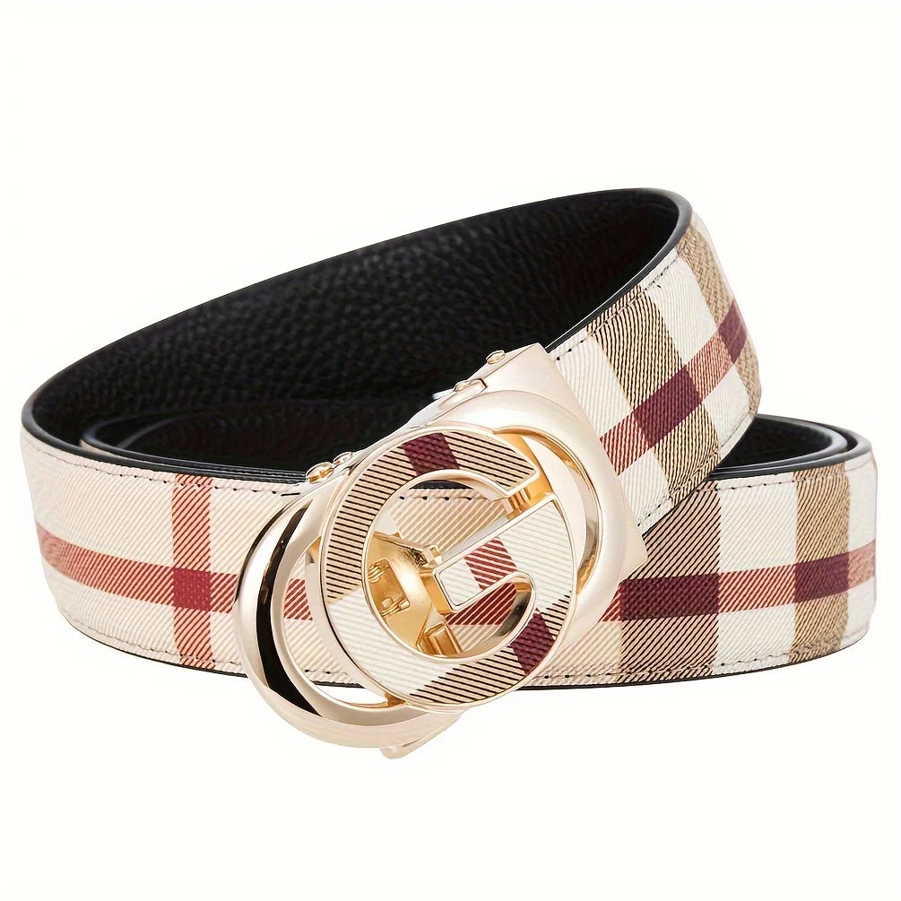 Men's Luxury Leather Cowhide Belt Classic Design & Durable Buckle Perfect for Formal & Business Attire Belts for Men 2026 New