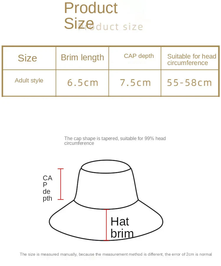 Double-sided Wearing Cap Solid Color Bucket Hat Men Women Sun Hat Reversible Fisherman Hat Summer Panama Cap Sun Fishing Gorros