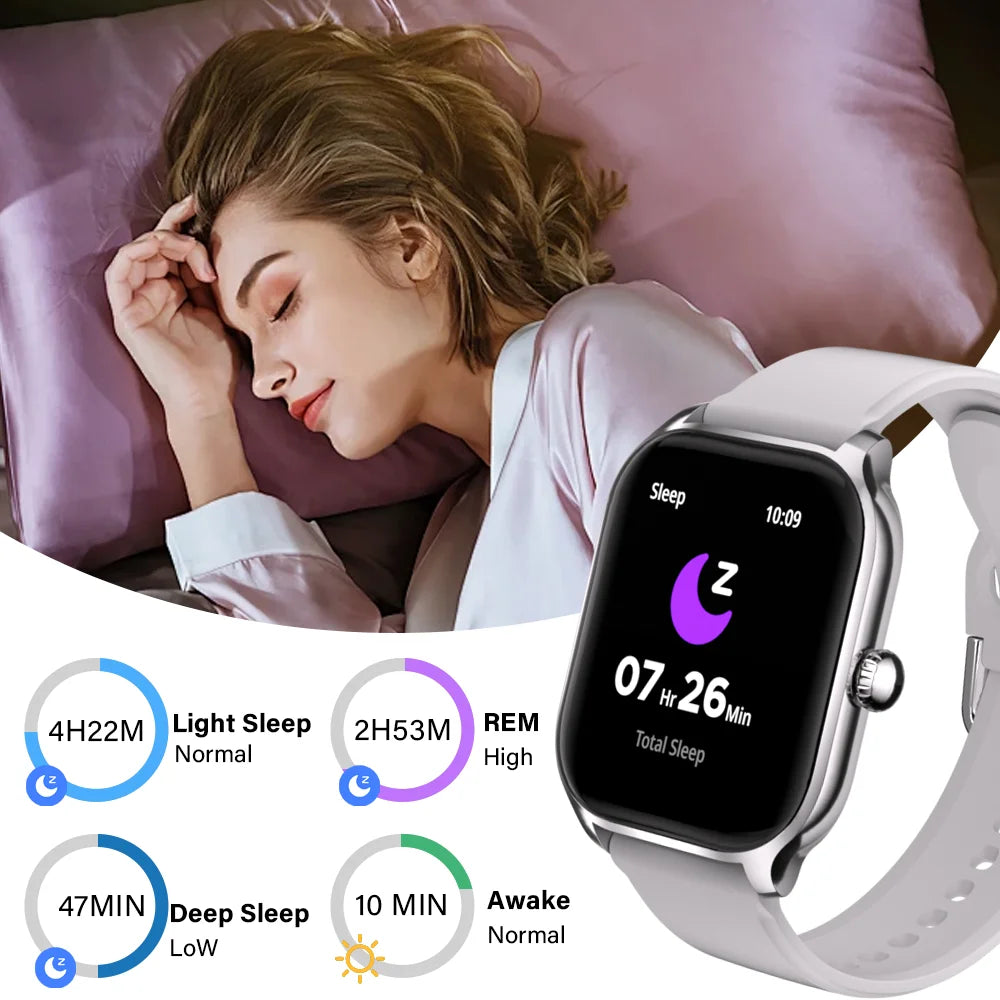 LAXASFIT 2025 New Smart Watch Bluetooth Talk 2.01 HD Touch Screen Multi Sport Function Smart Watch Men Women Christmas Day Gift