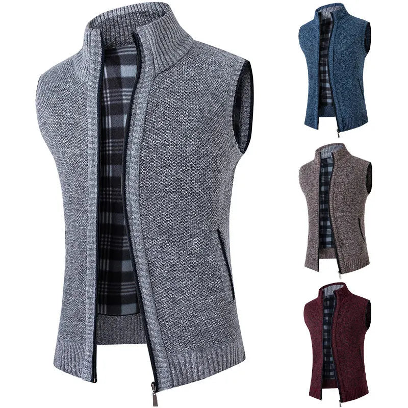 Men's Coat Fashion Warm Outer Wear Vest Spring Vest Casual Sleeveless