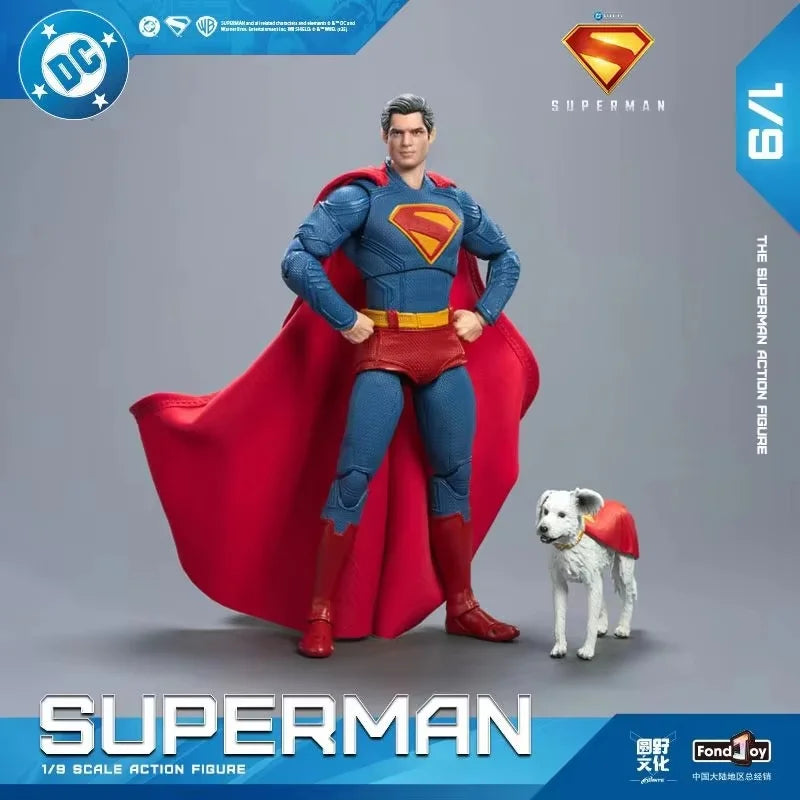 Genuine Fondjoy Superman 1/9 Scale War Damage Version DC Action Figure Collectible Model Toy Superhero Ornament Gift Collectors
