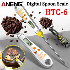 HTC-6 2 in 1 Electronic Scale Measuring Spoon Weighing Gram Meter Measuring