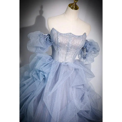 Homecoming Dresses: One Shoulder Slim Waist Strapless Wedding Party Dresses