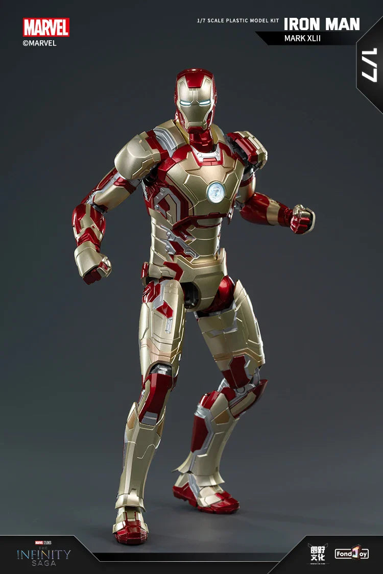 Original FondJoy Iron Man MK42 MK43 MK46MK5 MK6 MK7 DIY Toy Action Figure Tony Stark Legend Collection Anime Model Kids Gift
