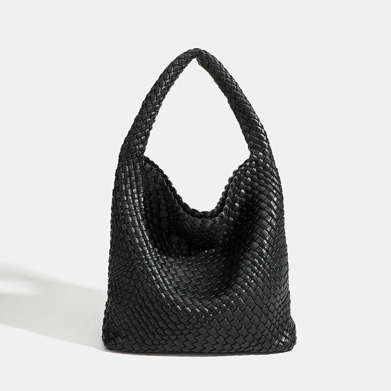 Designer Hand knitting bag PU Large women's Woven tote bag Mistress gift luxury bag