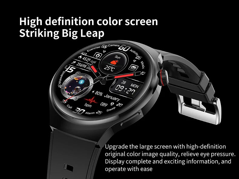 2025 New Smart Watch 6 Pro AMOLED 1.46 inch NFC Heart Rate Monitoring IP68 Bluetooth call Smartwatch Suitable For Android IOS