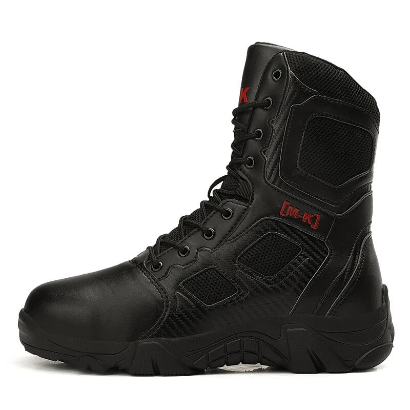 Work Security Steel Toe Men's Boots Anti-smashing Combat Ankle Boot Military Tactical Desert Boot