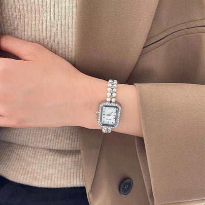 Pearl Studded Strap Women Watch Luxury Ladies Gift Bracelet Watch Fashion Quartz Wristwatches Dropshipping Relojes Para Mujer