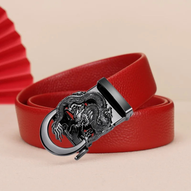 Men's High-Quality Belt 110cm 120cm 130cm Luxury Belt, Men's Automatic Buckle Jeans Men's Belt Suit Belt