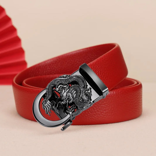 Men's High-Quality Belt 110cm 120cm 130cm Luxury Belt, Men's Automatic Buckle Jeans Men's Belt Suit Belt