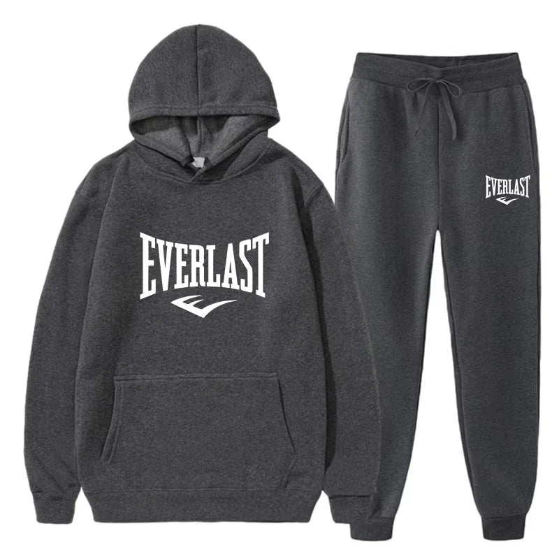 Men's EVERLAST Sportswear Fitness Gym Clothing Running Set Sportswear Straps